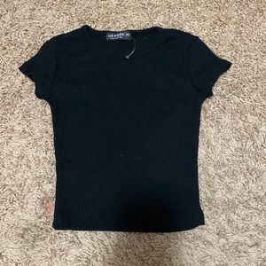 Black baby tee